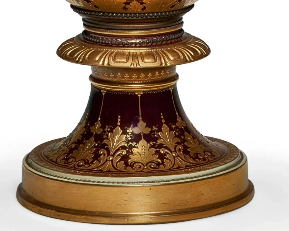 An Exceptional Berlin KPM Iridescent Jeweled Porcelain Vase "The Spring Dance" - Image 3