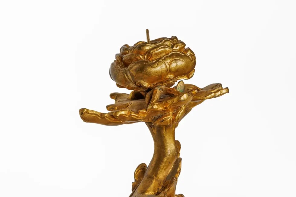 A Pair of French Japonisme Three-Light Dragon Bronze Wall Appliques, Lievre - Image 9