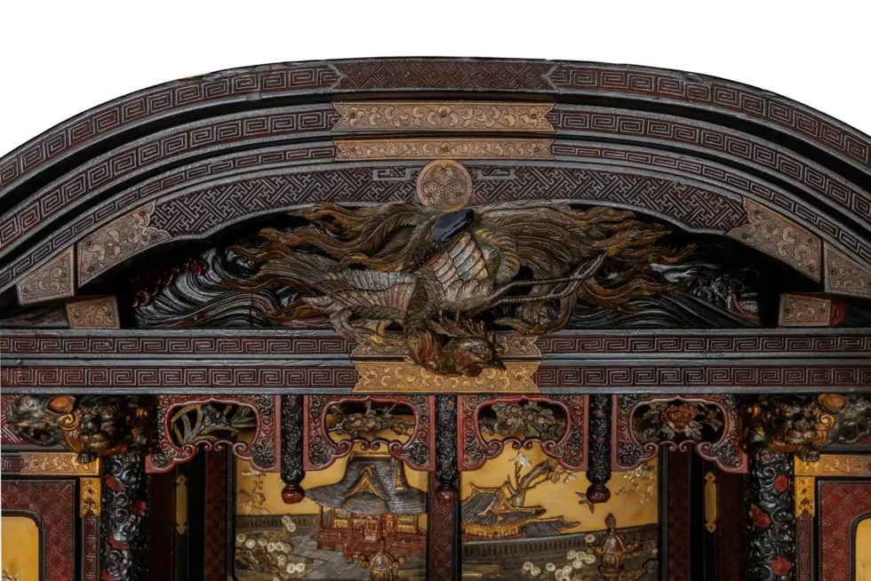 An Imperial Japanese Meiji Shibayama Tea Cabinet by The Tokugawa Samurai Clan - Image 16