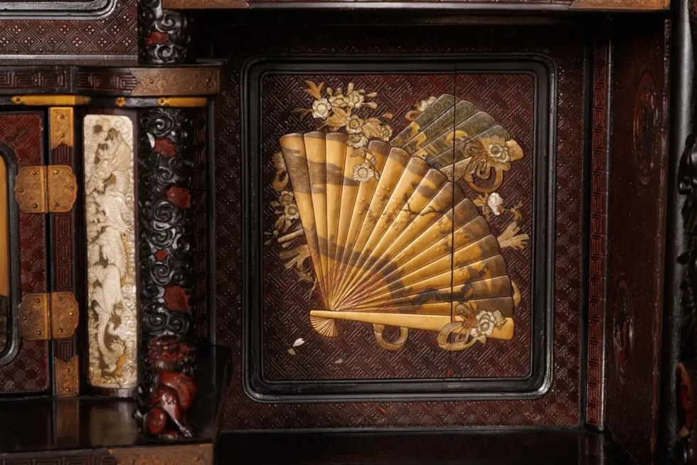 An Imperial Japanese Meiji Shibayama Tea Cabinet by The Tokugawa Samurai Clan - Image 11