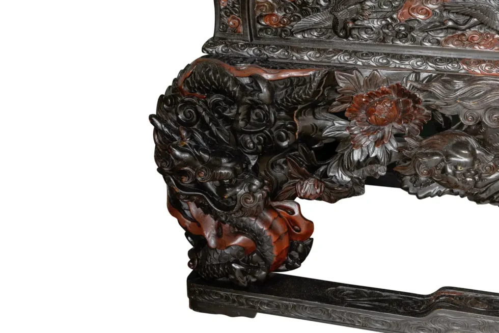 An Imperial Japanese Meiji Shibayama Tea Cabinet by The Tokugawa Samurai Clan - Image 6