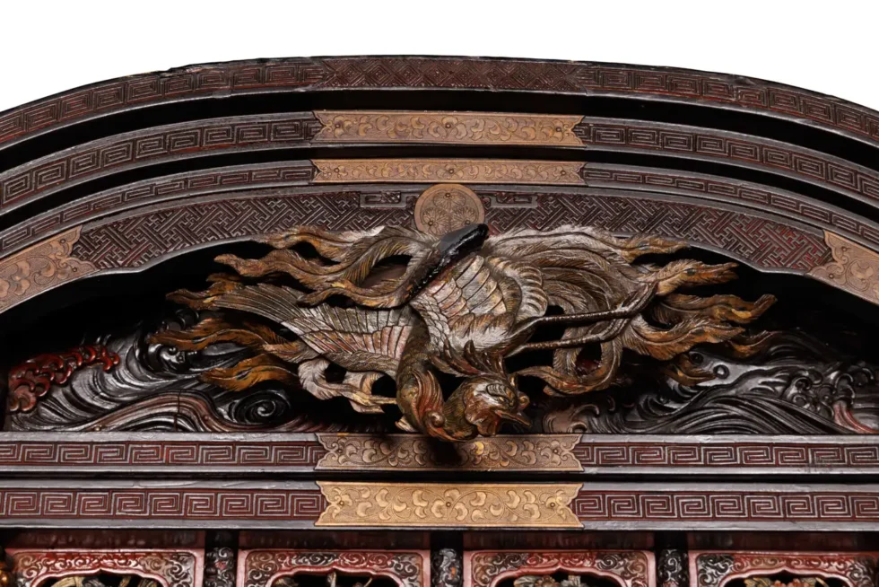 An Imperial Japanese Meiji Shibayama Tea Cabinet by The Tokugawa Samurai Clan - Image 5