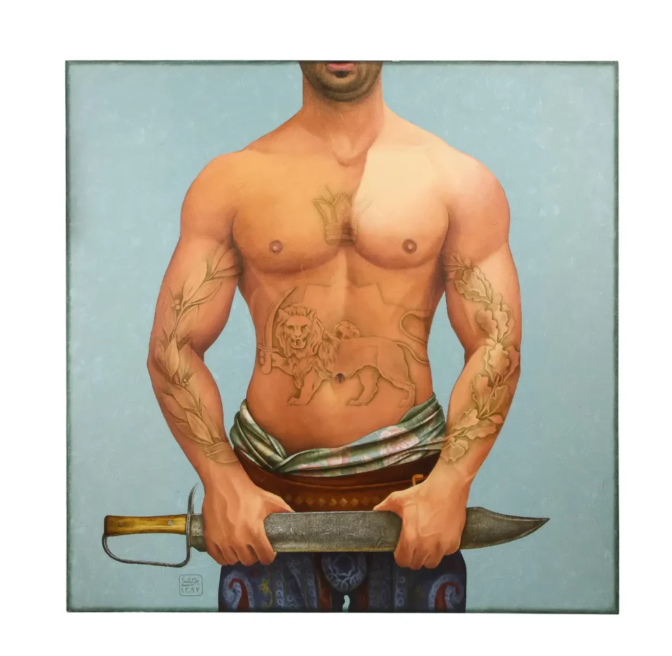 Morteza Pourhosseini "The Circus 15" Oil and Acrylic on Canvas