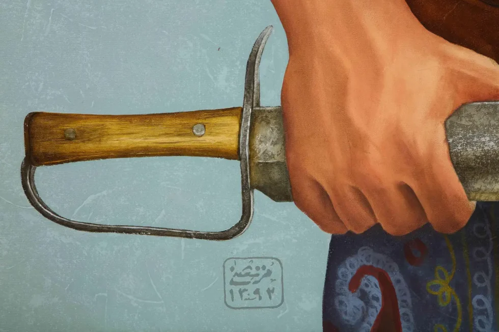 Morteza Pourhosseini "The Circus 15" Oil and Acrylic on Canvas - Image 9