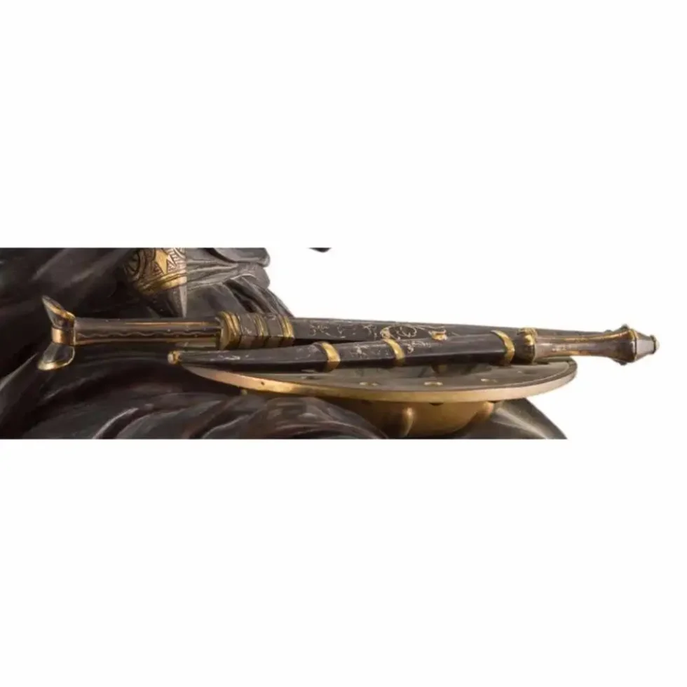 Emile-Edmond Peynot "Albaya' El Tunsi" The Tunisian Merchant Bronze, 1883 - Image 15