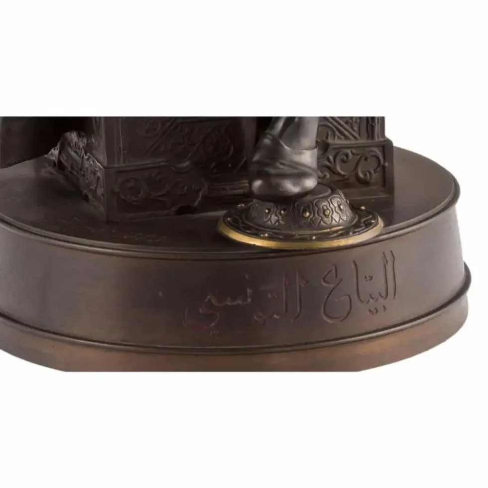 Emile-Edmond Peynot "Albaya' El Tunsi" The Tunisian Merchant Bronze, 1883 - Image 12