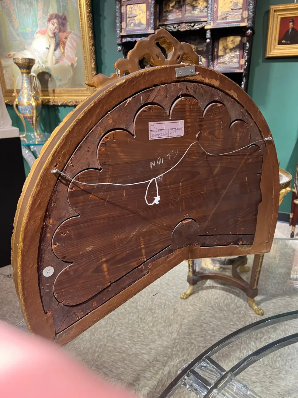 11 Oil Painting Panels in a Majestic Fan Shape, Featuring Isidor Kaufmann 19th Century - Image 3