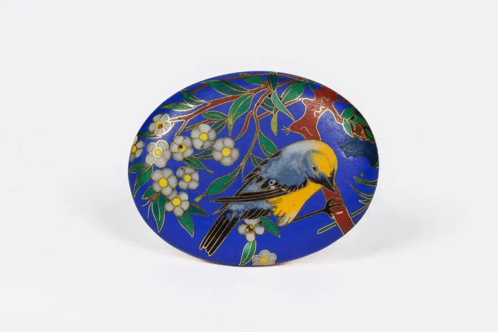 A Rare Alexis Falize Antique Gold and Cloisonné Enamel Locket, Circa 1867 - Image 4