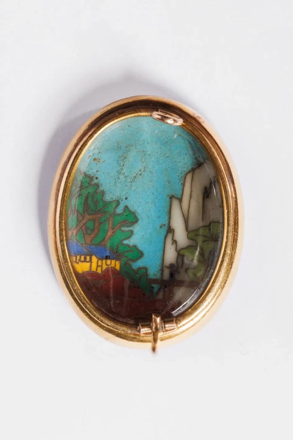 A Rare Alexis Falize Antique Gold and Cloisonné Enamel Locket, Circa 1867 - Image 5