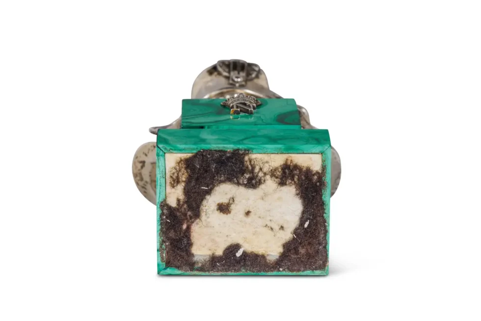 An Exquisite French Silver and Malachite Bust of Napoleon, By Emile Pinedo - Image 7