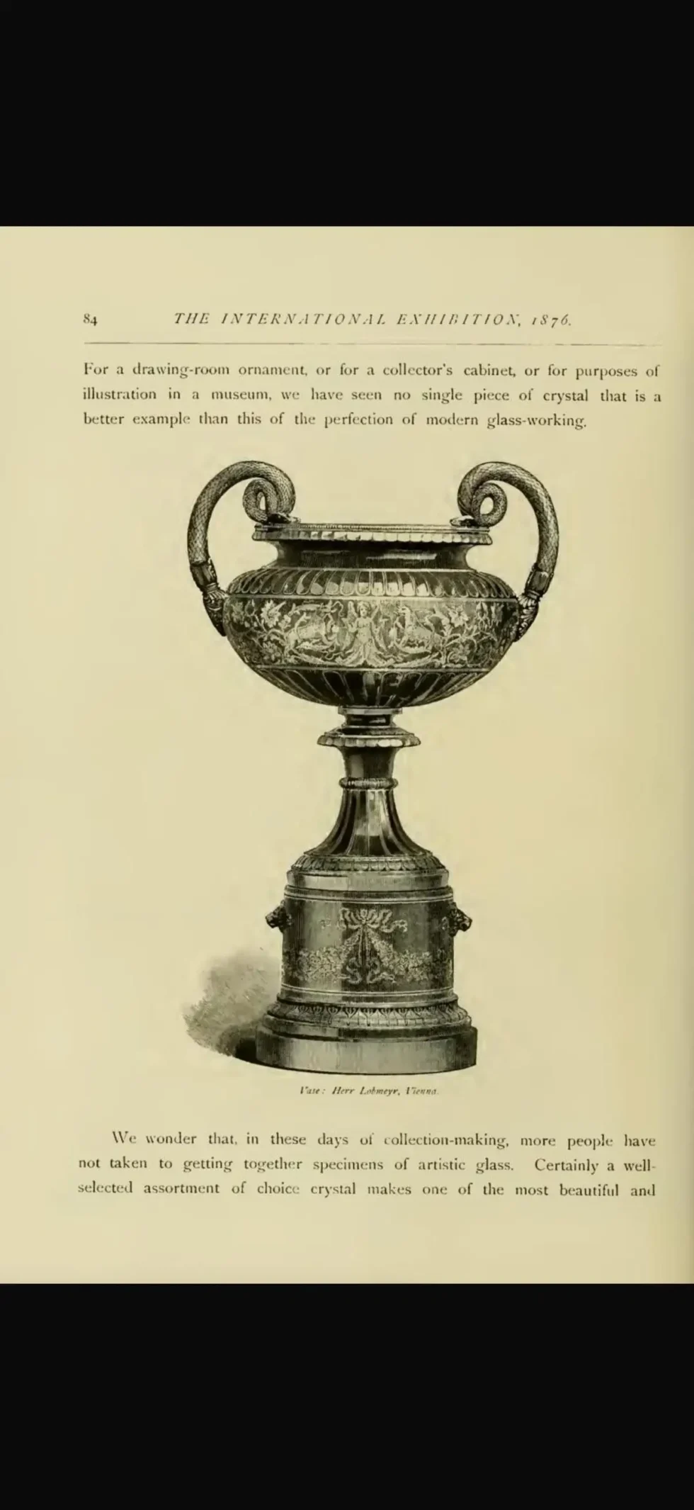 1876 Centennial Exhibition, J & L. Lobmeyr Ormolu Mounted Ruby Glass Centerpiece - Image 18