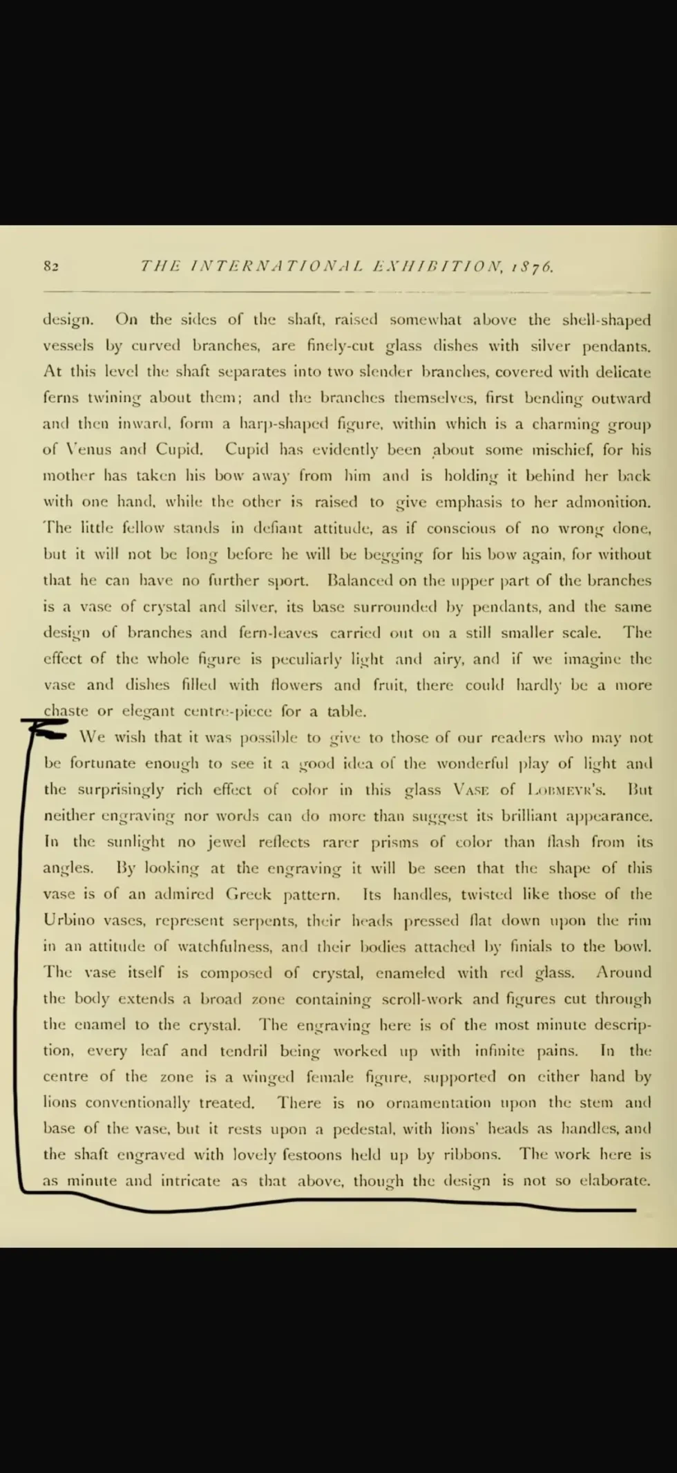 1876 Centennial Exhibition, J & L. Lobmeyr Ormolu Mounted Ruby Glass Centerpiece - Image 19