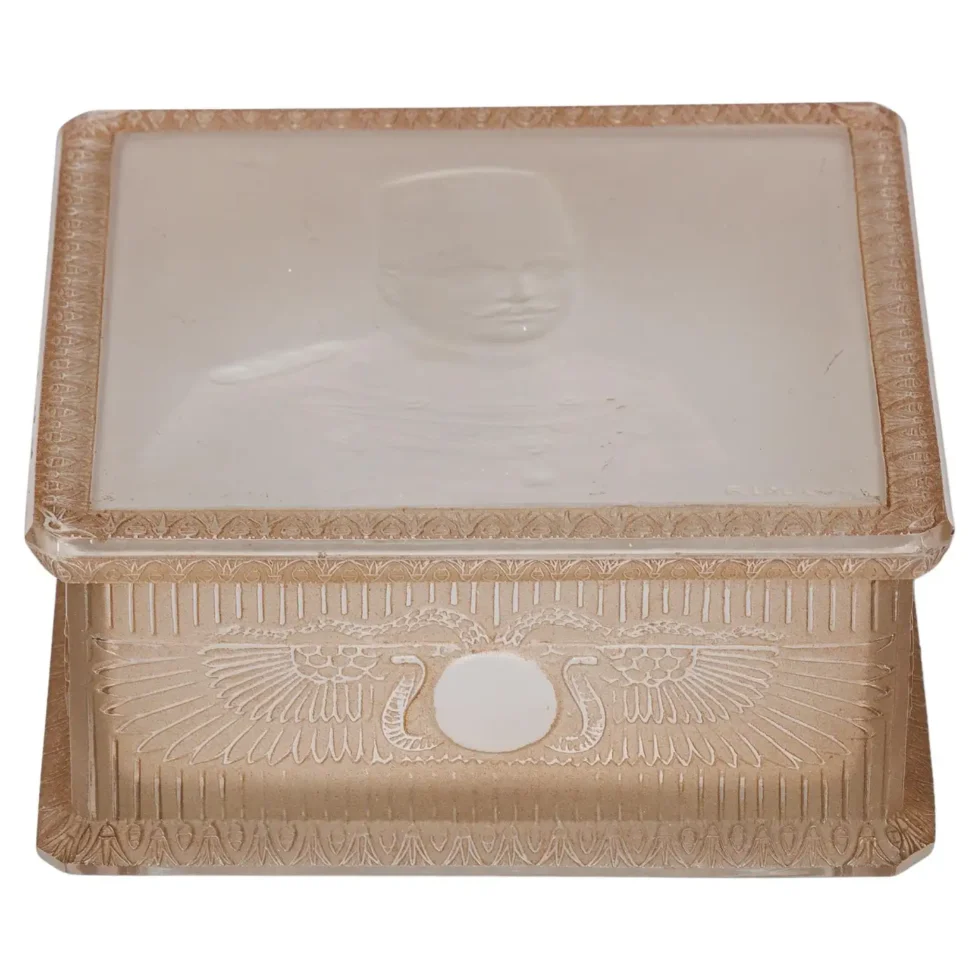 A Rare 1924 'King Fouad I' Box by René Lalique