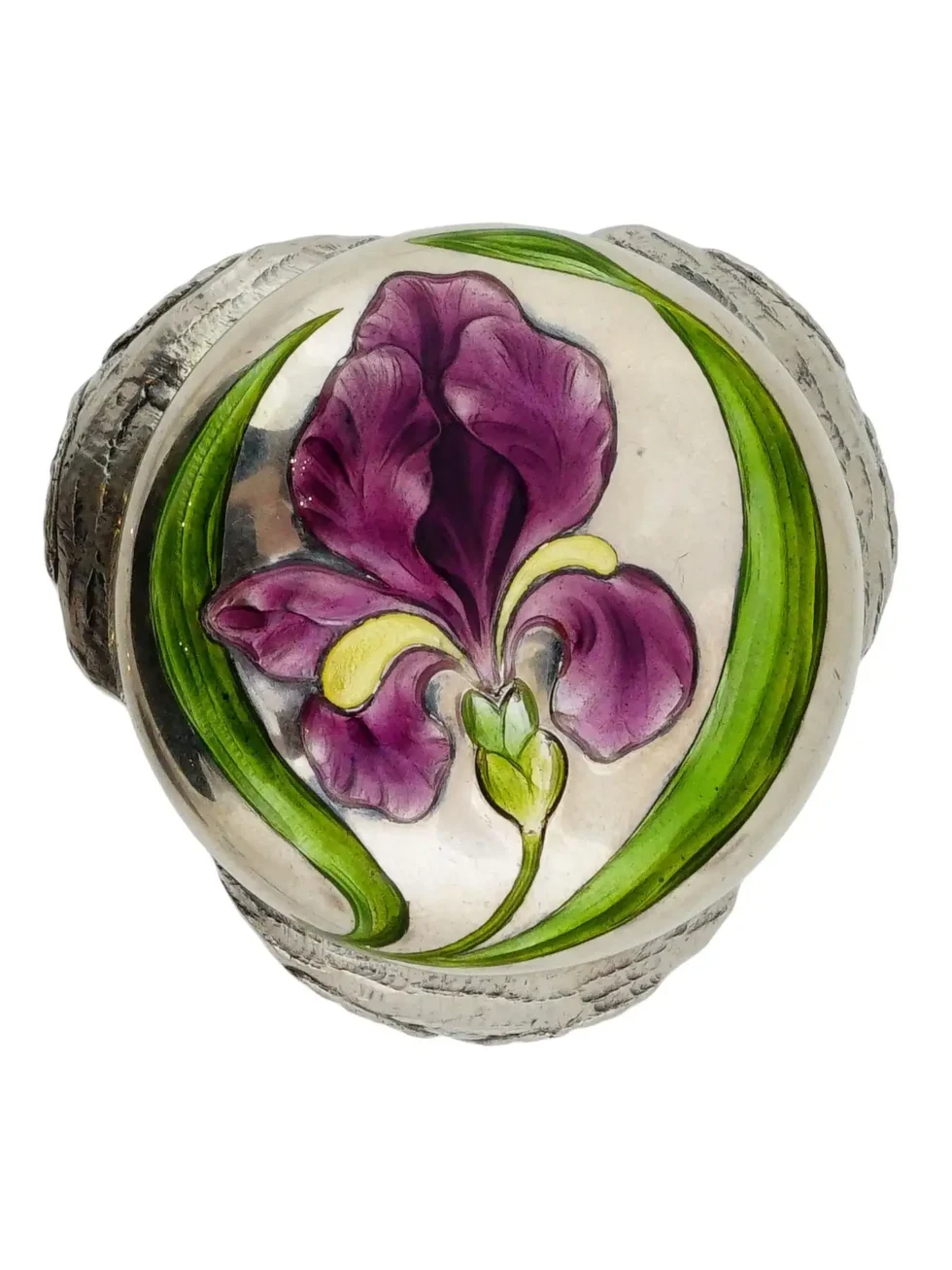 A Rare Austrian Art Nouveau Silver and Enamel Owl Seal by Georg Adam Scheid - Image 6