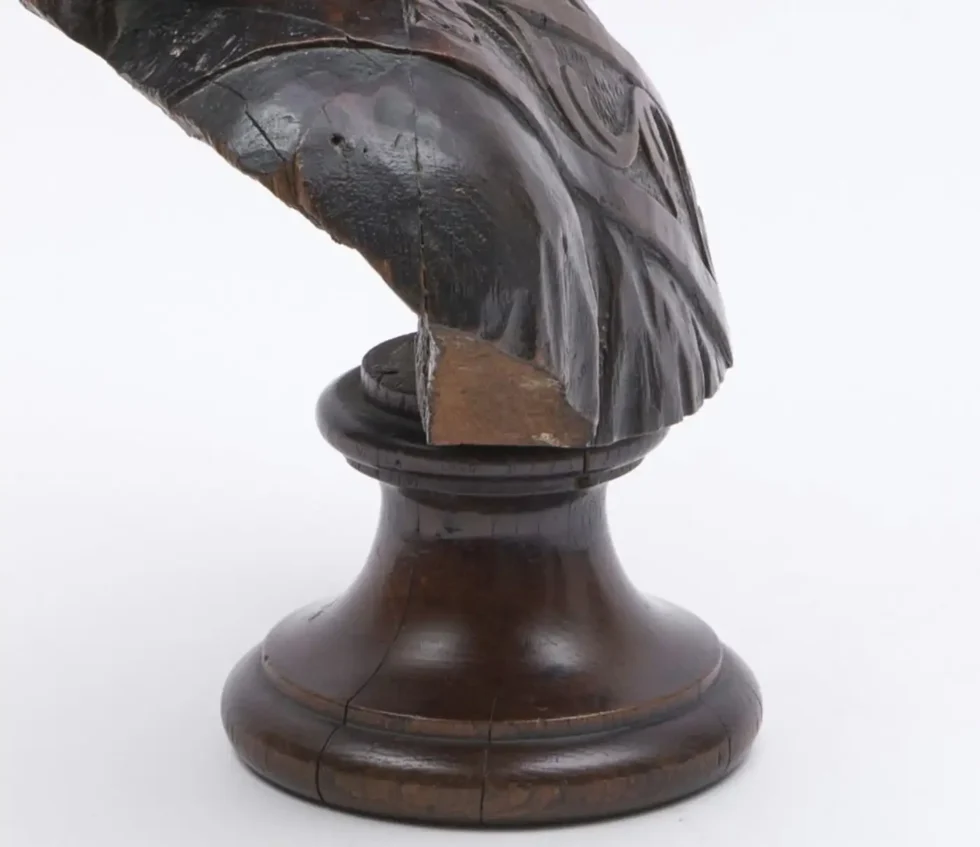 A Monumental 16th Century Renaissance Carved Oak Bust of Jesus Christ - Image 11