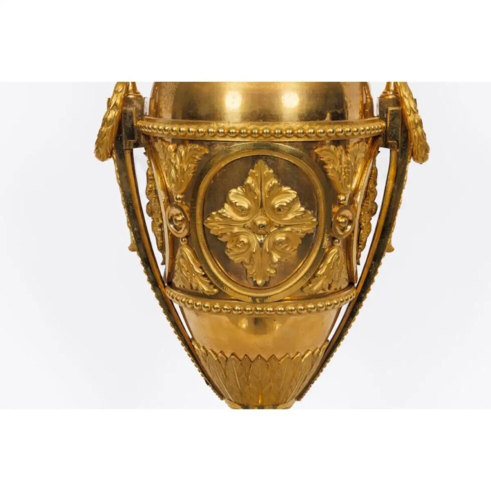 A Magnificent Pair of French Louis XVI Style Ormolu Vases - Image 5