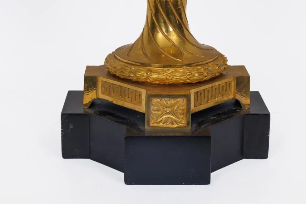 A Magnificent Pair of French Louis XVI Style Ormolu Vases - Image 6