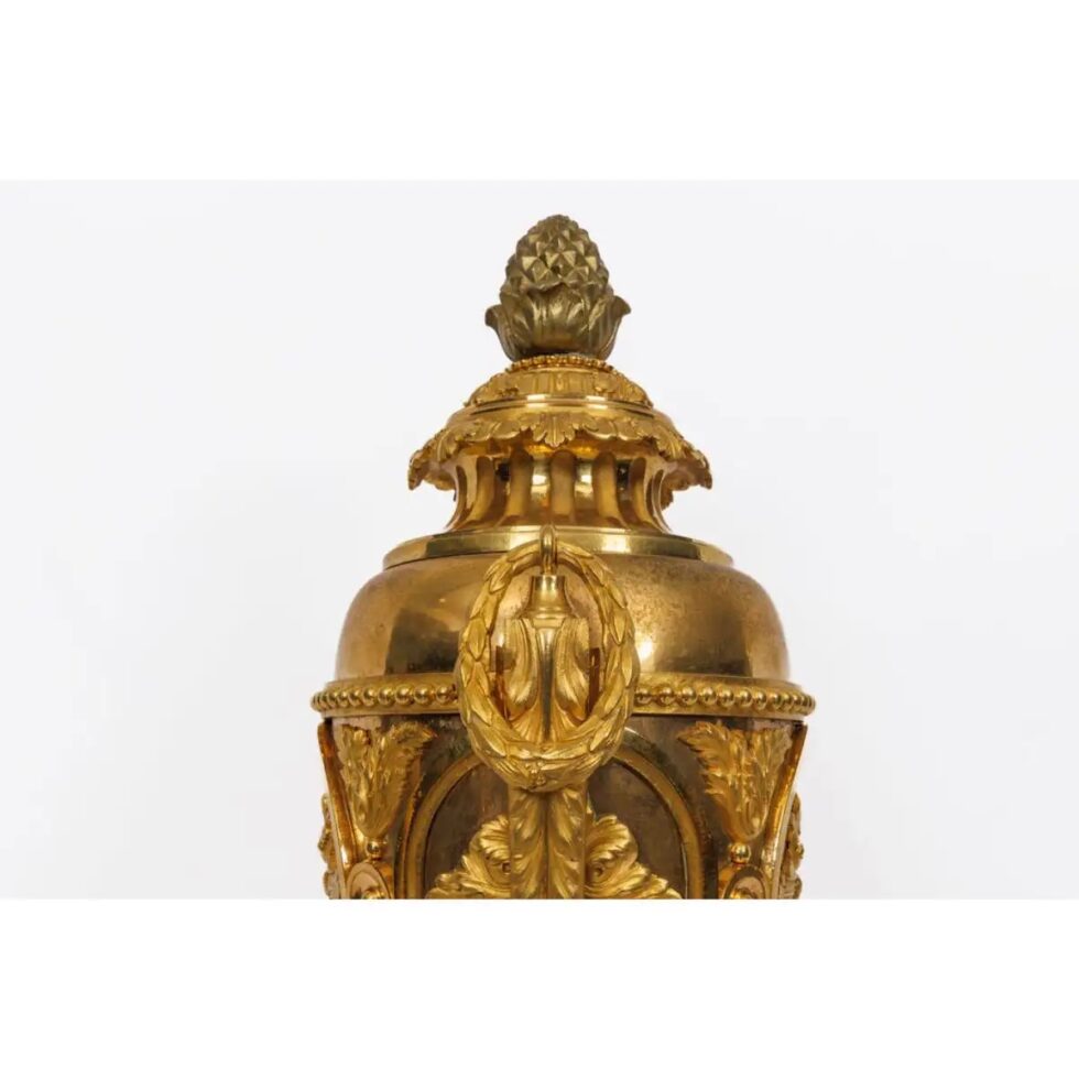 A Magnificent Pair of French Louis XVI Style Ormolu Vases - Image 10