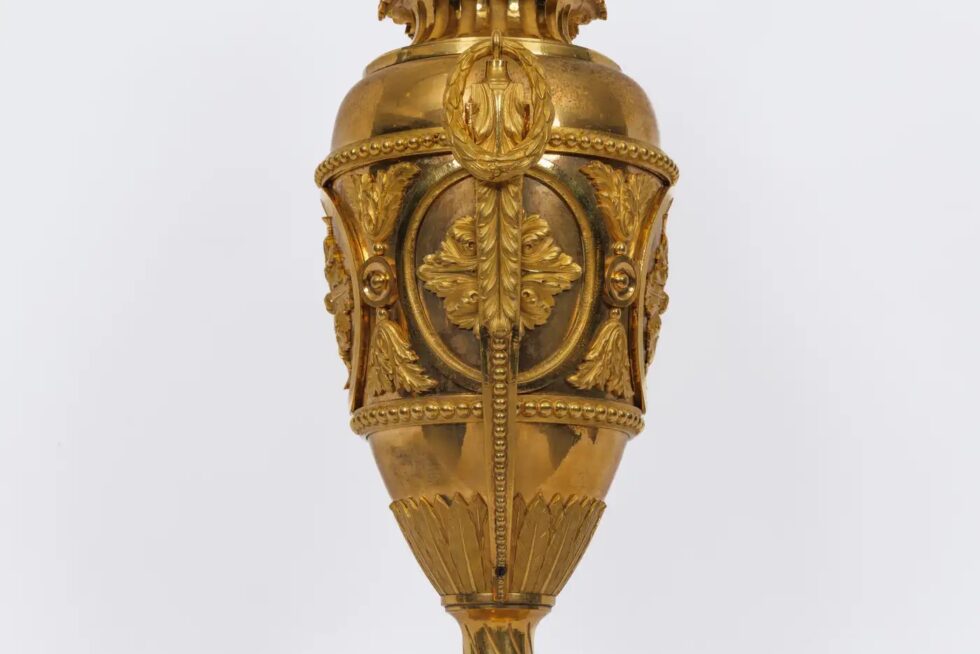 A Magnificent Pair of French Louis XVI Style Ormolu Vases - Image 11