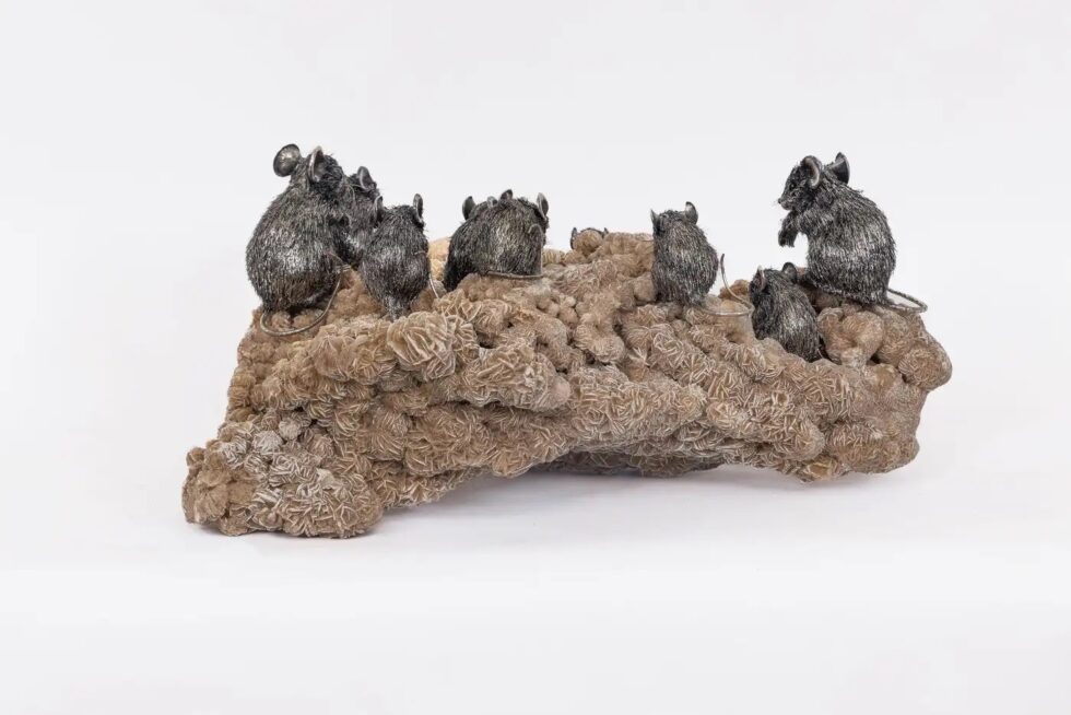 Playful Companions: A Rare Buccellati Sterling Silver Sculpture of Nine Mice - Image 4