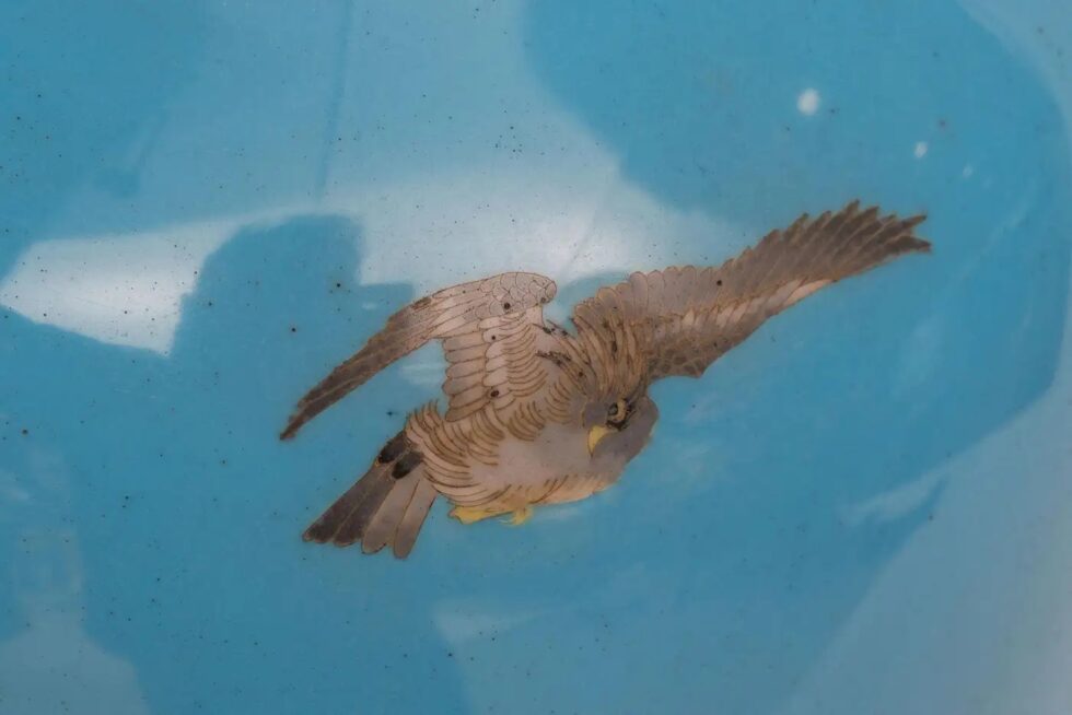 Monumental Pair of Japanese Cloisonné Enamel Vases with Warriors, Ota Tamashiro - Image 19