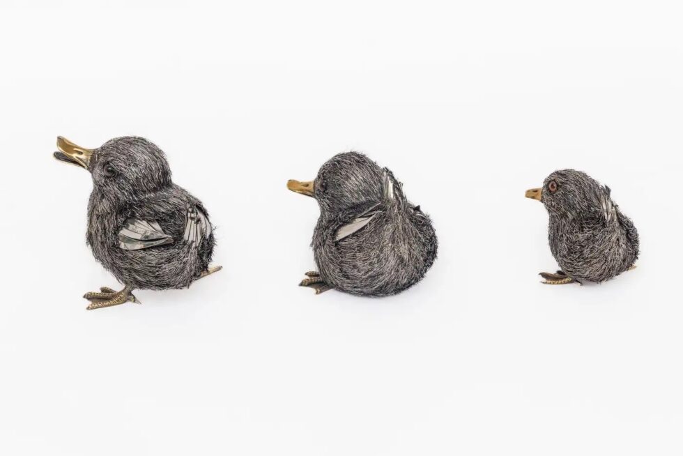 A Whimsical Family of Three Buccellati Sterling Silver Ducks - Image 2