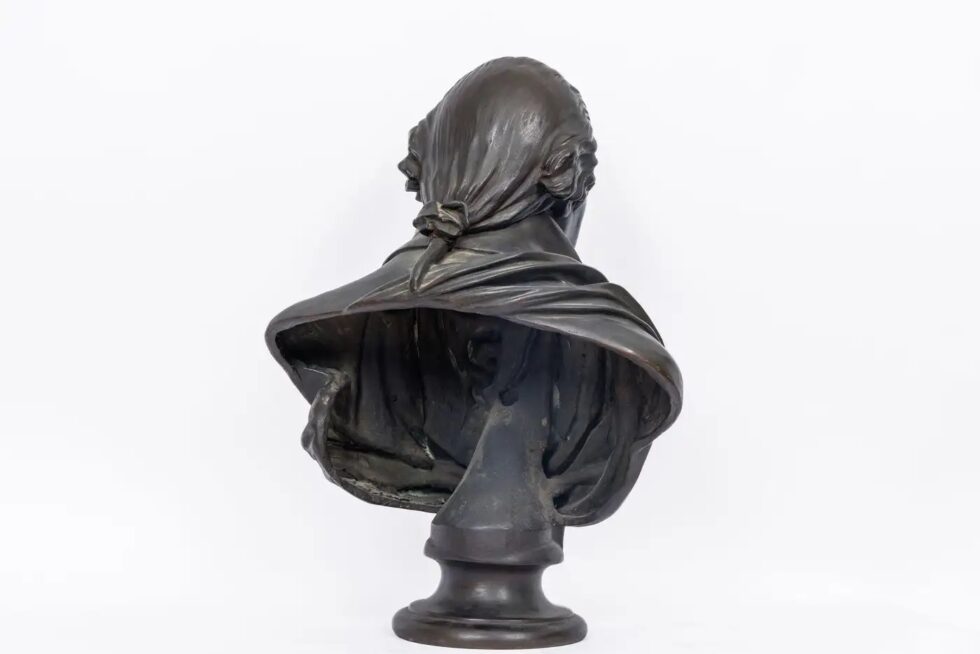 Monumental Patinated Bronze Bust of George Washington, after William Rush (1817) - Image 10