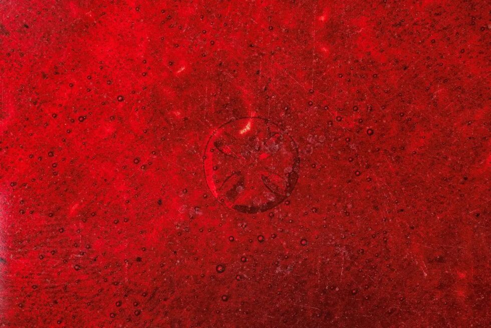 Exquisite Japanese Cloisonné Red Enamel Six-Piece Dressing Table Set, Ando Jubei - Image 17