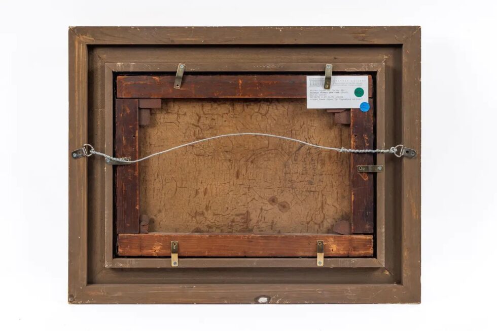 Alfred Copestick, Coastal Scene: New York, Oil on Canvas, 1857 1857 - Image 9