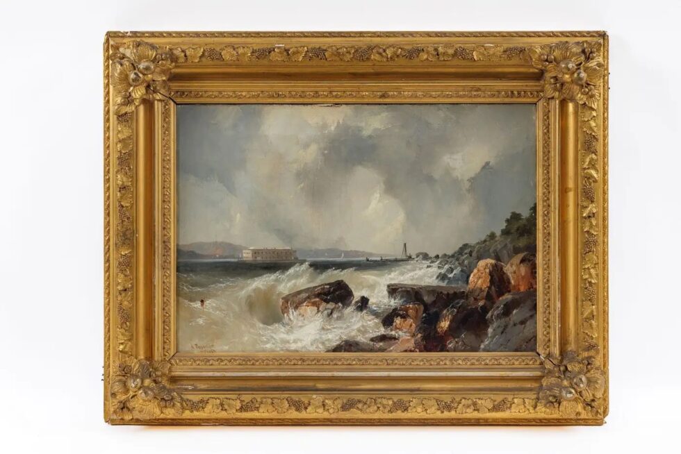 Alfred Copestick, Fort Hamilton from the Narrows, New York, 1857 - Image 2