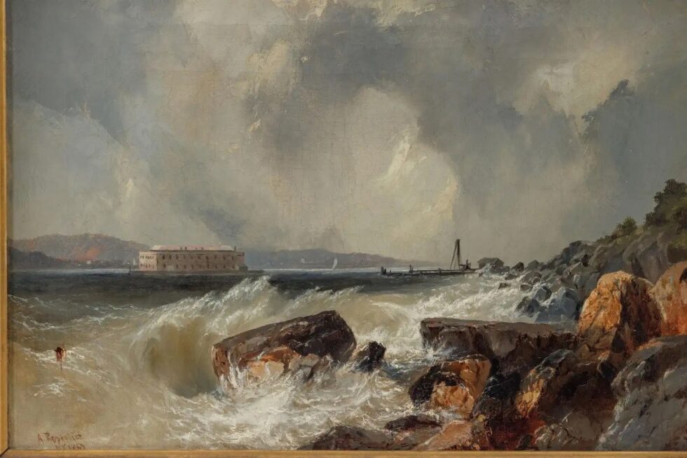 Alfred Copestick, Fort Hamilton from the Narrows, New York, 1857 - Image 4