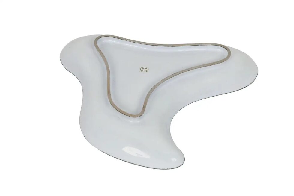 Rare Set of Seven Japanese Cloisonné Enamel Sashimi Plates In Box, Ando Jubei - Image 6