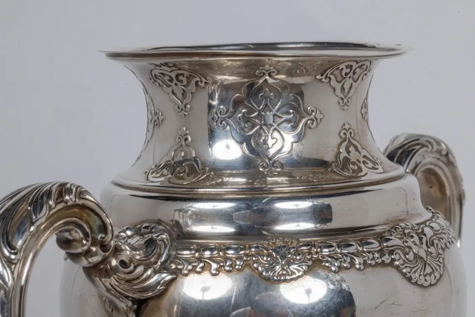 A Rare Tiffany & Co. Sterling Silver and Mixed Metal Python Snake Trophy Vase - Image 5