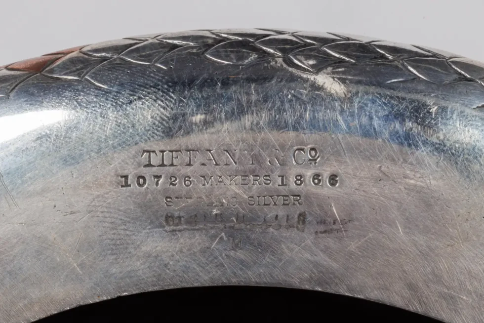 A Rare Tiffany & Co. Sterling Silver and Mixed Metal Python Snake Trophy Vase - Image 9