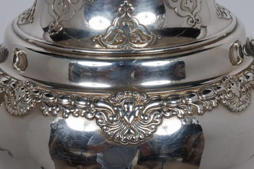 A Rare Tiffany & Co. Sterling Silver and Mixed Metal Python Snake Trophy Vase - Image 7