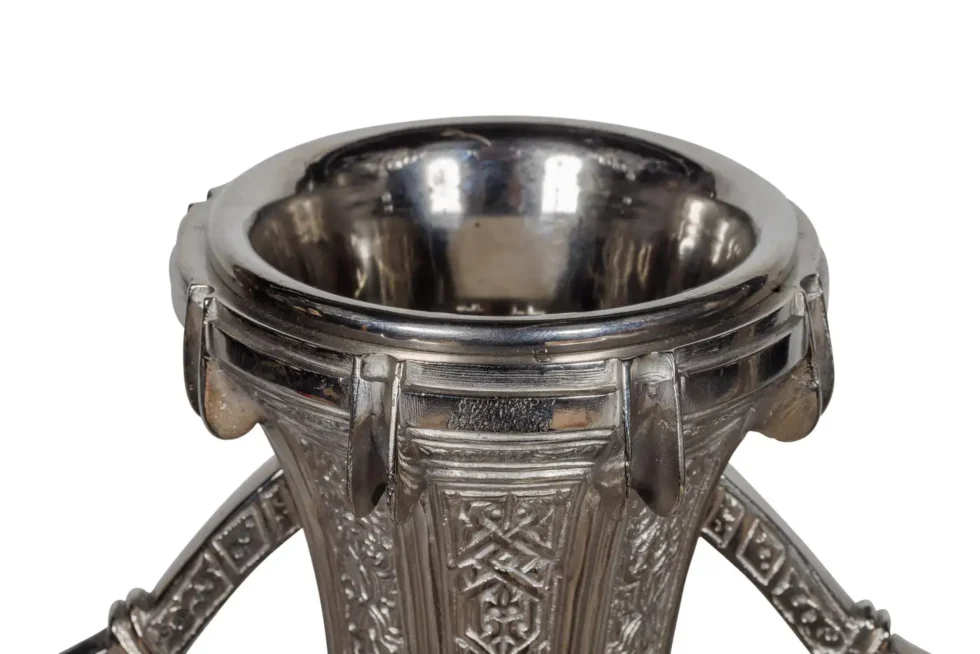 A Magnificent Pair of Silvered Bronze "Alhambra" Vases by Tiffany Studios - Image 10