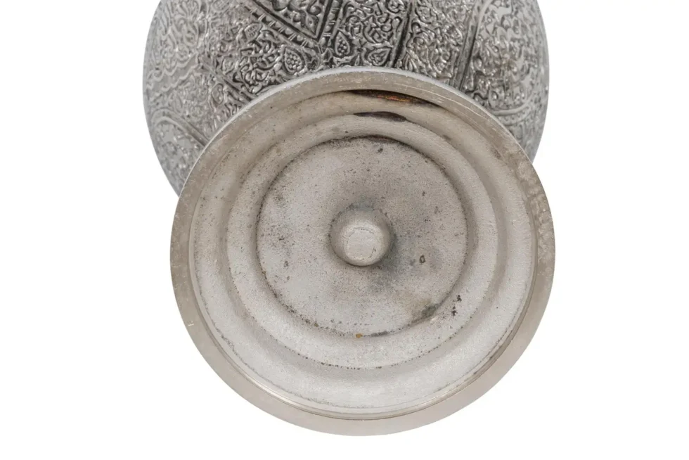 A Magnificent Pair of Silvered Bronze "Alhambra" Vases by Tiffany Studios - Image 13