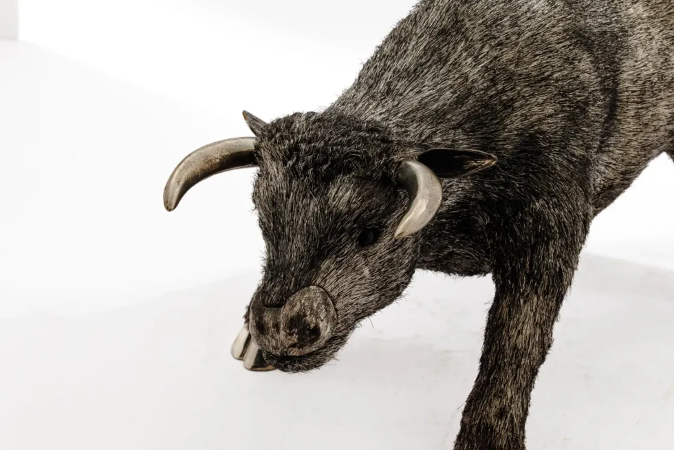 A Powerful Buccellati Sterling Silver Furry Model of a Bull - Image 7