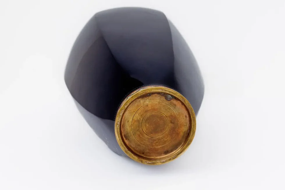 Rare Japanese Cloisonné Enamel Vase with Kingfisher and Reeds, Hayashi Kodenji - Image 10