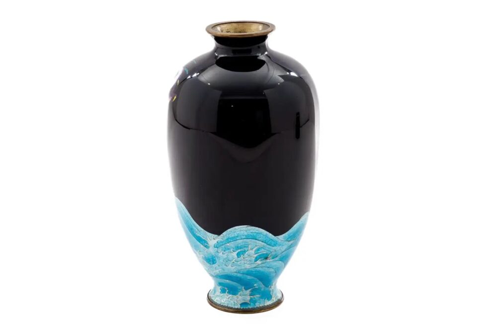 Meiji Japanese Cloisonné Enamel Ginbari Dragon Vase by Kumeno Teitaro - Image 2