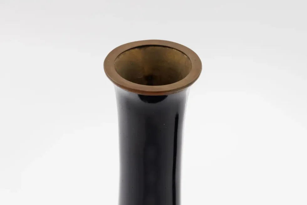 Japanese Meiji Cloisonné Enamel Ginbari Vase Green Dragon by Kumeno Teitaro - Image 13