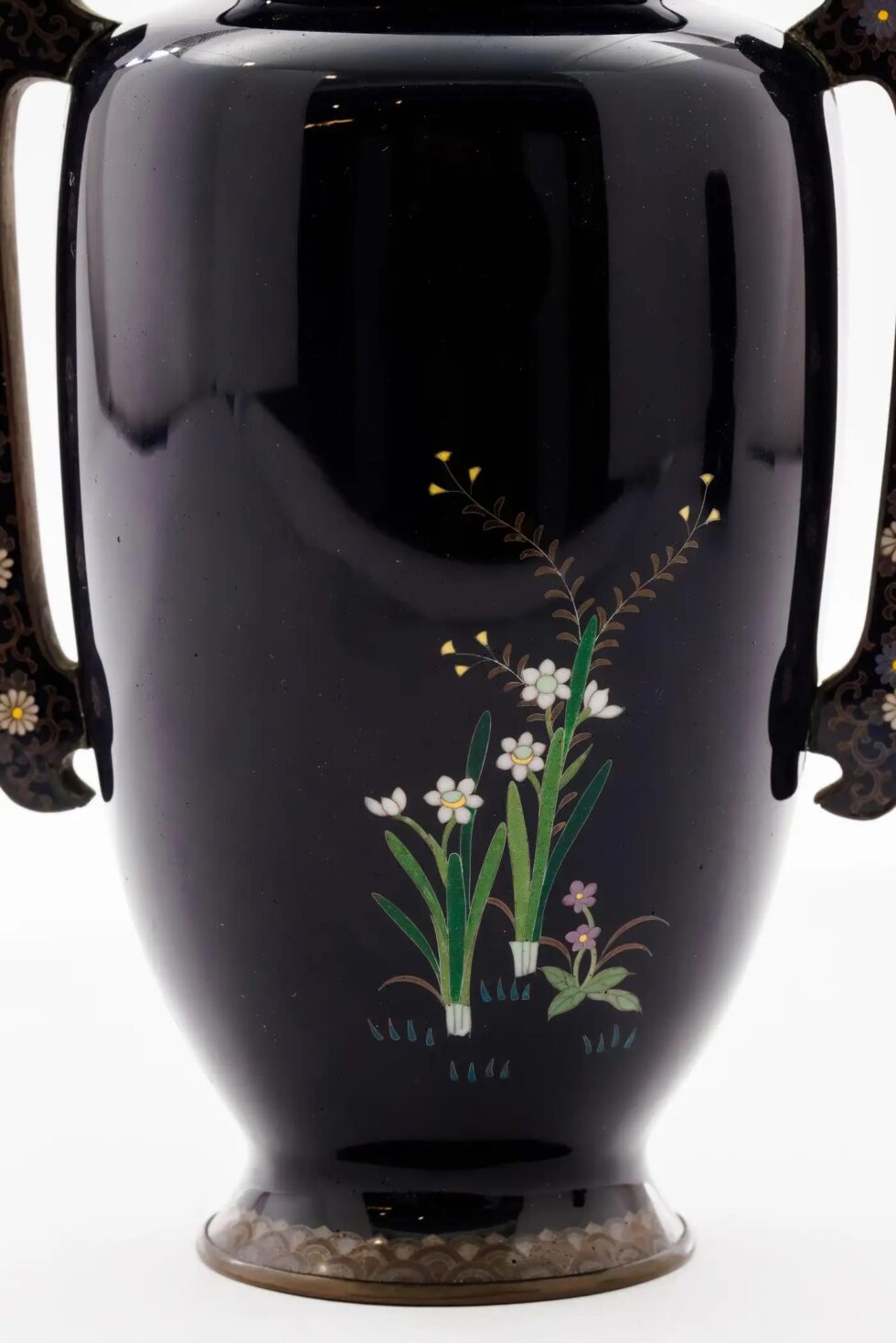 Important Meiji Period Japanese Cloisonné Enamel Covered Jar by Miwa Tomisaburo - Image 3
