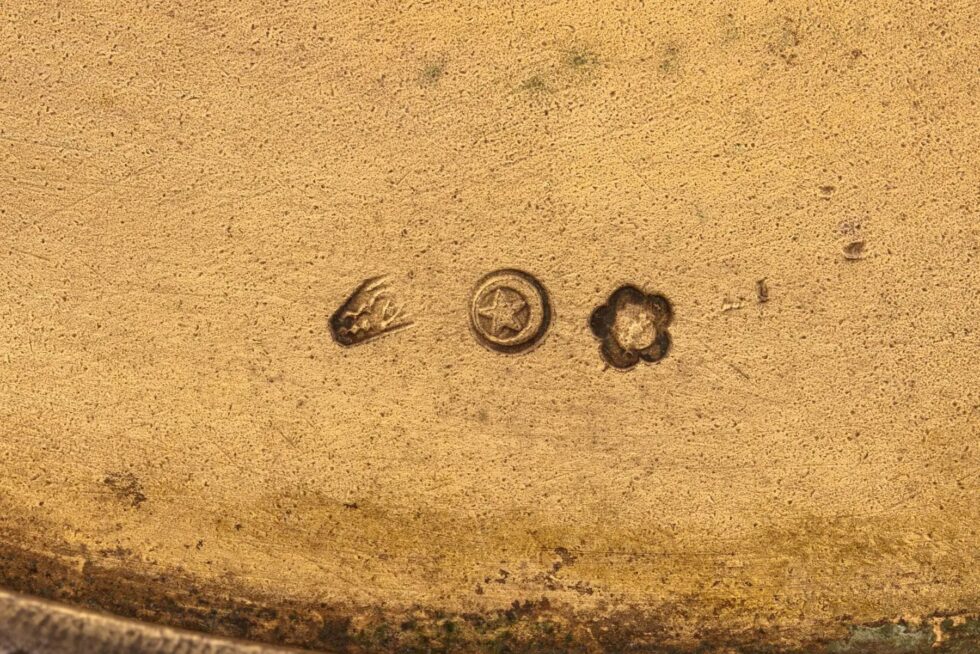 An Important Ottoman Yildiz Palace Silver Gilt and Enamel Plate, Sphinx of Egypt - Image 13