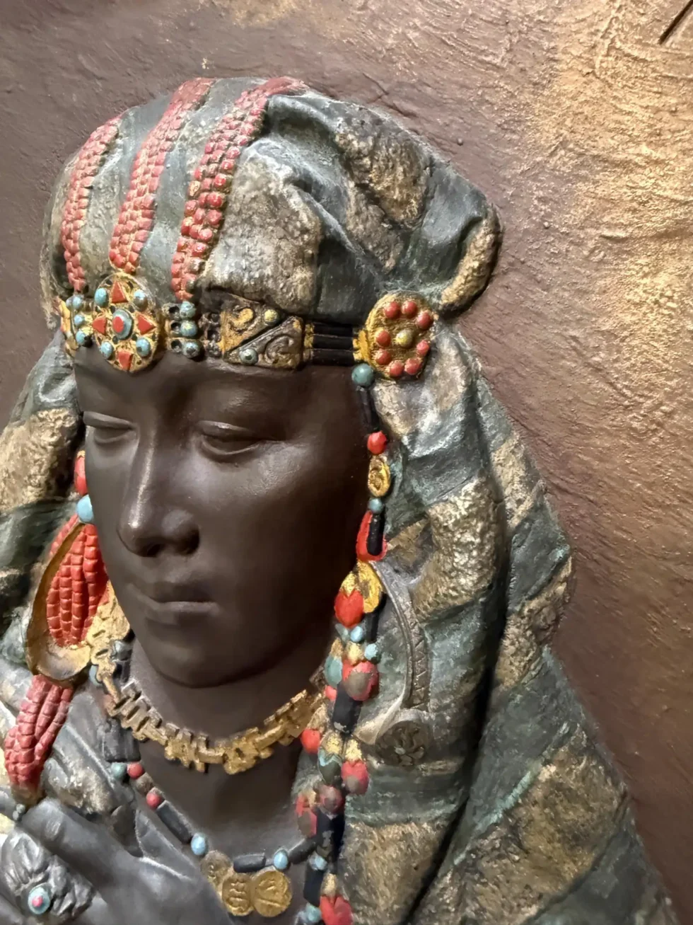 Exceptional Pair of Signed Louis Hottot Orientalist Polychrome Relief Panels - Image 14