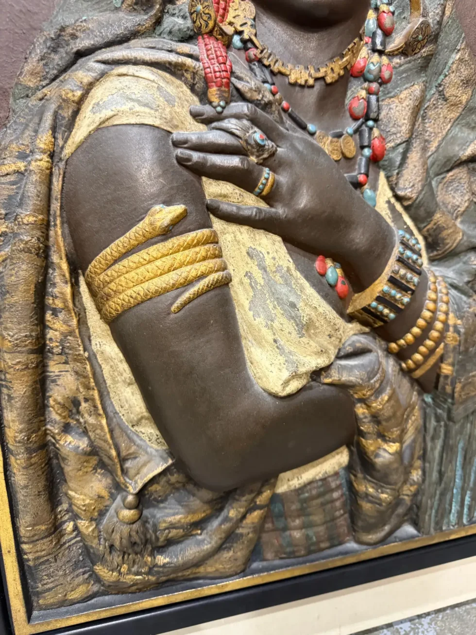 Exceptional Pair of Signed Louis Hottot Orientalist Polychrome Relief Panels - Image 12