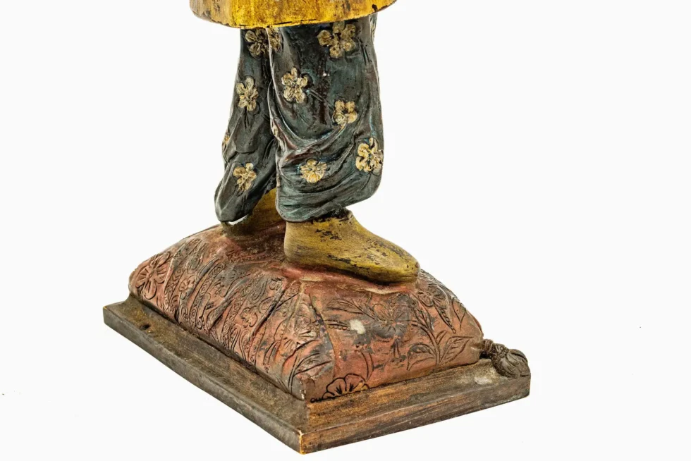 Exceptional Pair of 19th Century Orientalist Moorish Polychrome Bronze Figures - Image 10