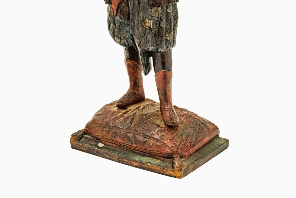 Exceptional Pair of 19th Century Orientalist Moorish Polychrome Bronze Figures - Image 15