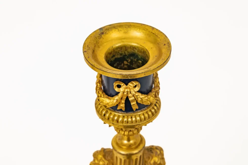 Exceptional Pair of French Ormolu Candlesticks by Millet, After Martincourt - Image 6