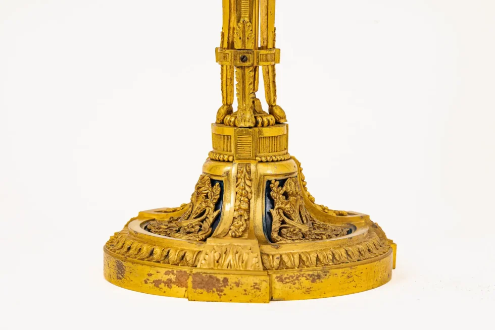 Exceptional Pair of French Ormolu Candlesticks by Millet, After Martincourt - Image 8