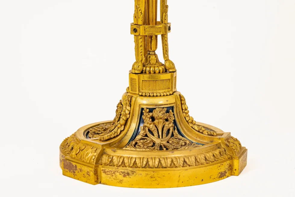 Exceptional Pair of French Ormolu Candlesticks by Millet, After Martincourt - Image 9